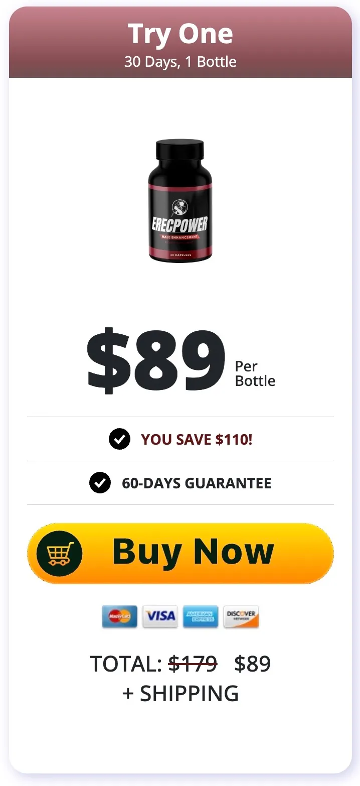 ErecPower one bottle